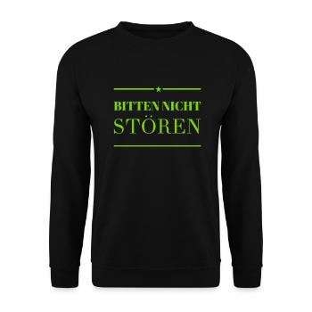 störungsfreie Zone - Unisex Pullover - Schwarz - Vorne - Alina (178cm) & Michal (187cm)