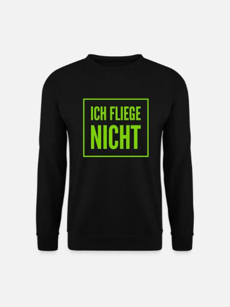 ich habe Flugangst - Unisex Pullover - Schwarz