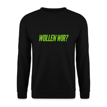 hast du Bock? - Unisex Pullover - Schwarz - Vorne - Alina (178cm) & Michal (187cm)