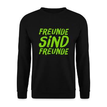 Freunde sind toll - Unisex Pullover - Schwarz - Vorne - Alina (178cm) & Michal (187cm)