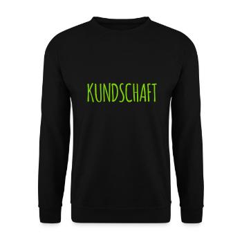die Kundschaft ist da - Unisex Pullover - Schwarz - Vorne - Alina (178cm) & Michal (187cm)