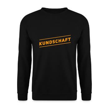 Kundschaft geht immer - Unisex Pullover - Schwarz - Vorne - Alina (178cm) & Michal (187cm)