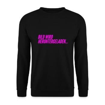 wird geladen - Unisex Pullover - Schwarz - Vorne - Alina (178cm) & Michal (187cm)