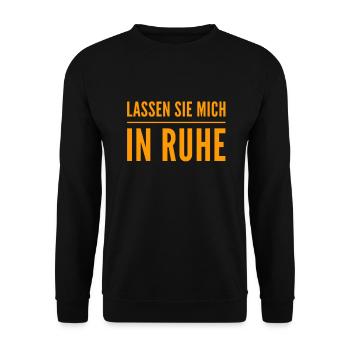 lass das - Unisex Pullover - Schwarz - Vorne - Alina (178cm) & Michal (187cm)