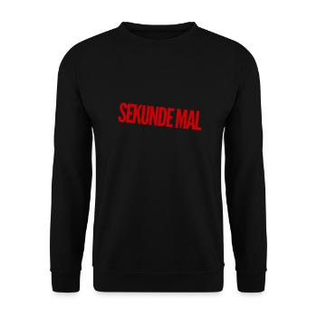 stop - Unisex Pullover - Schwarz - Vorne - Alina (178cm) & Michal (187cm)