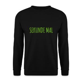Sekunde - Unisex Pullover - Schwarz - Vorne - Alina (178cm) & Michal (187cm)