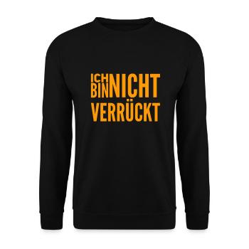 ich bin normal - Unisex Pullover - Schwarz - Vorne - Alina (178cm) & Michal (187cm)