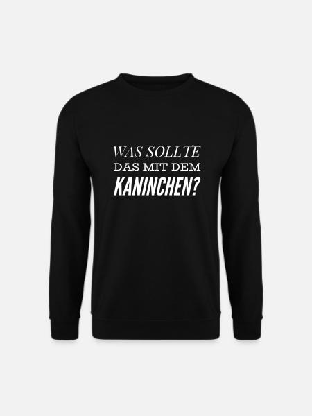Kaninchen - Unisex Pullover - Schwarz