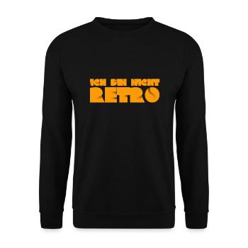keine Lust auf retro - Unisex Pullover - Schwarz - Vorne - Alina (178cm) & Michal (187cm)