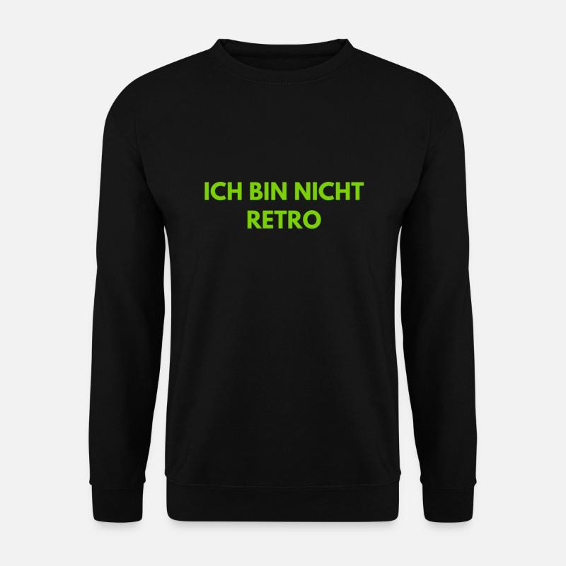 Schluss mit retro - Unisex Pullover - Schwarz