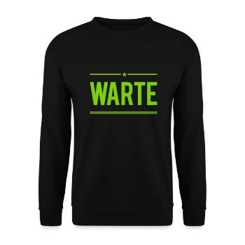 hör auf - Unisex Pullover - Schwarz - Vorne - Alina (178cm) & Michal (187cm)