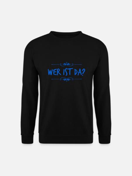 wer bist du? - Unisex Pullover - Schwarz