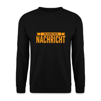 es gibt Post - Unisex Pullover - Schwarz - Vorne - Alina (178cm) & Michal (187cm)