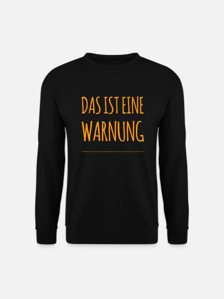 so sieht eine Warnung aus - Unisex Pullover - Schwarz