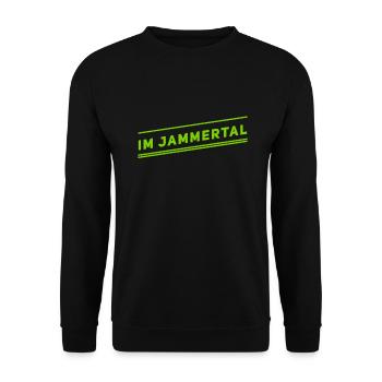 ich könnte die ganze Zeit jammern - Unisex Pullover - Schwarz - Vorne - Alina (178cm) & Michal (187cm)