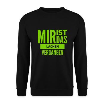 das finde ich nicht lustig - Unisex Pullover - Schwarz - Vorne - Alina (178cm) & Michal (187cm)