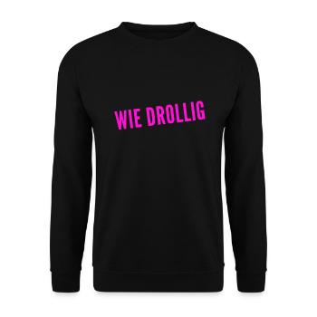 goldig - Unisex Pullover - Schwarz - Vorne - Alina (178cm) & Michal (187cm)