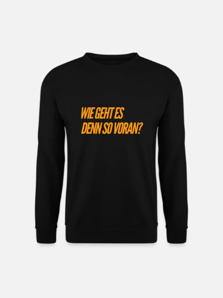 kommst du voran? - Unisex Pullover - Schwarz