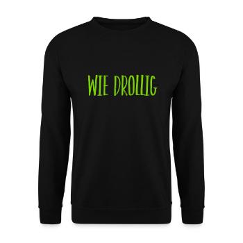 wie drollig - Unisex Pullover - Schwarz - Vorne - Alina (178cm) & Michal (187cm)