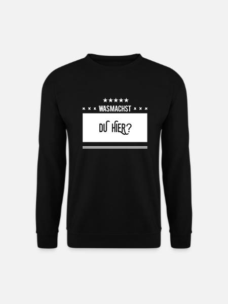 was geht bei dir? - Unisex Pullover - Schwarz