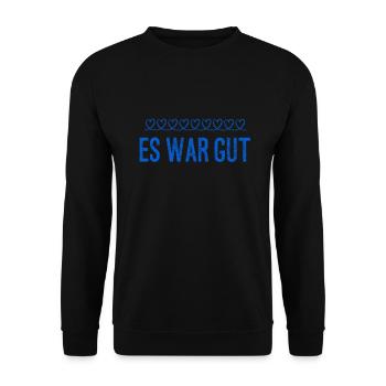 es war spitze - Unisex Pullover - Schwarz - Vorne - Alina (178cm) & Michal (187cm)