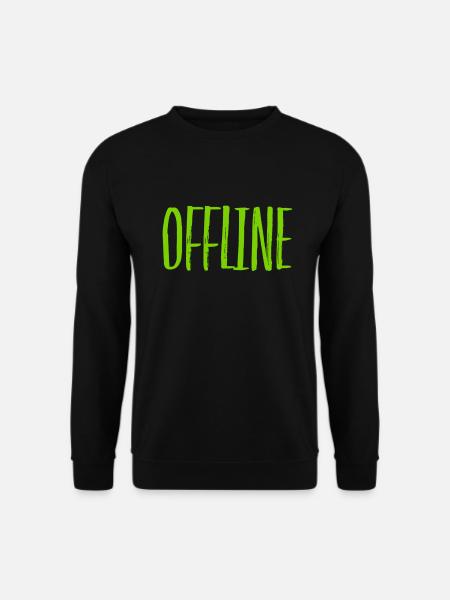 offline ist spitze - Unisex Pullover - Schwarz