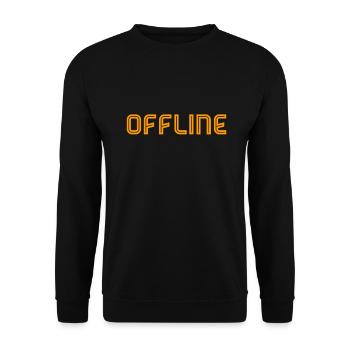 offline ist wundervoll - Unisex Pullover - Schwarz - Vorne - Alina (178cm) & Michal (187cm)
