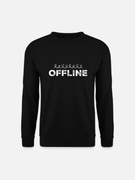 ich mag offline - Unisex Pullover - Schwarz