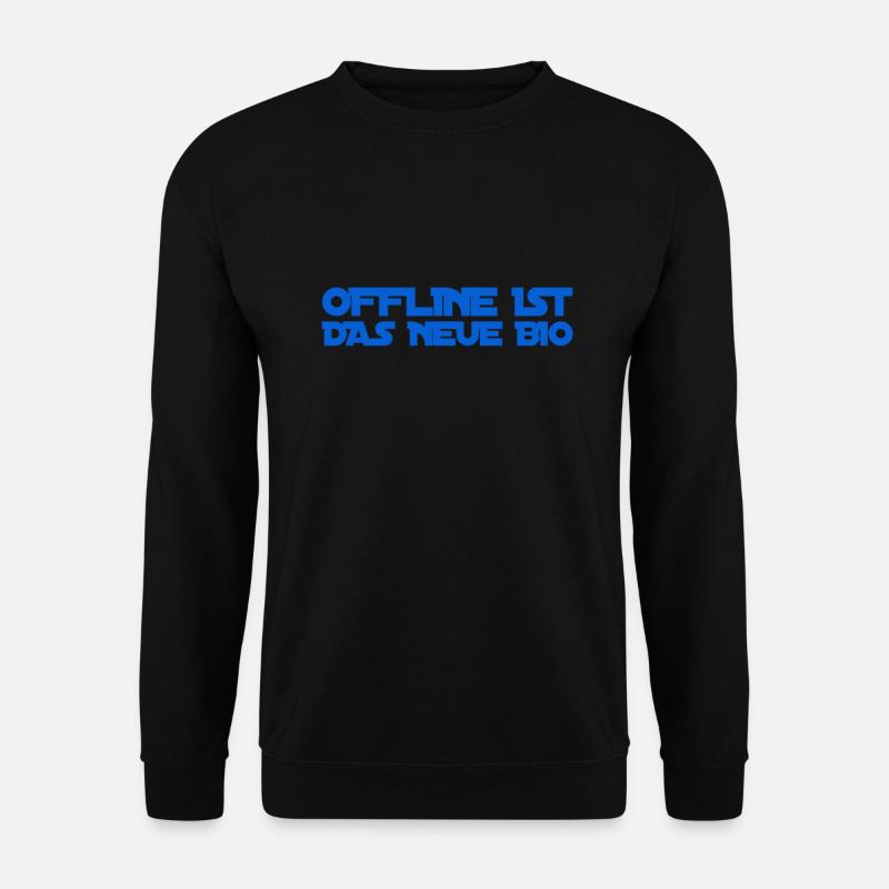 offline geht immer - Unisex Pullover - Schwarz