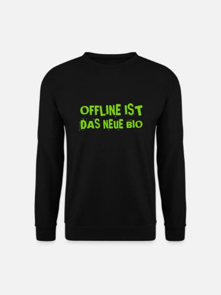 ich lebe offline - Unisex Pullover - Schwarz