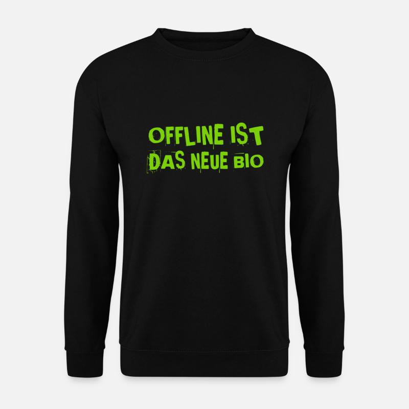 ich lebe offline - Unisex Pullover - Schwarz