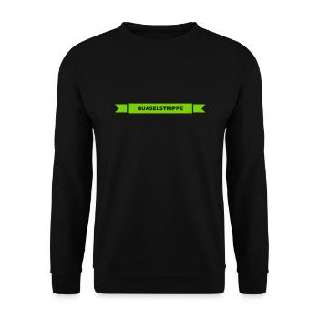 so sieht eine Quaselstrippe aus - Unisex Pullover - Schwarz - Vorne - Alina (178cm) & Michal (187cm)