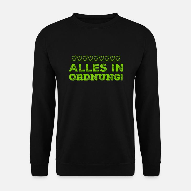 mir geht es gut - Unisex Pullover - Schwarz