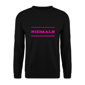 völlig ausgeschlossen - Unisex Pullover - Schwarz - Vorne - Alina (178cm) & Michal (187cm)