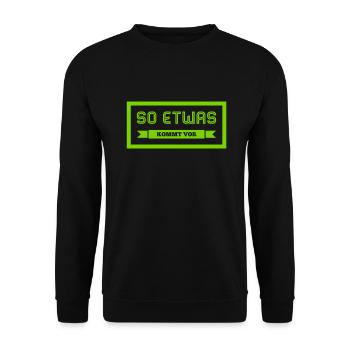 immer cool bleiben - Unisex Pullover - Schwarz - Vorne - Alina (178cm) & Michal (187cm)