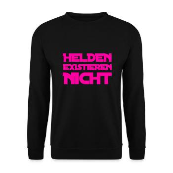 Helden waren gestern - Unisex Pullover - Schwarz - Vorne - Alina (178cm) & Michal (187cm)