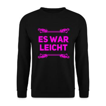 alles kein Problem - Unisex Pullover - Schwarz - Vorne - Alina (178cm) & Michal (187cm)