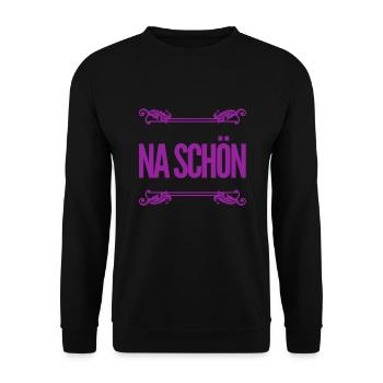 wie toll - Unisex Pullover - Schwarz - Vorne - Alina (178cm) & Michal (187cm)