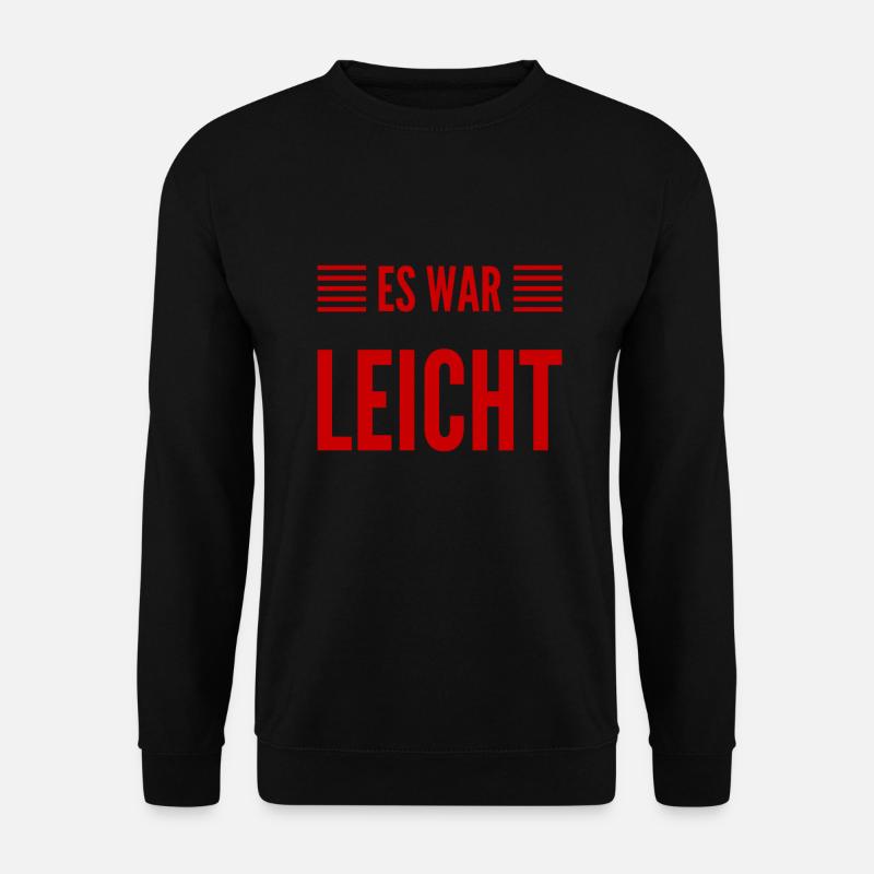 viel zu leicht - Unisex Pullover - Schwarz