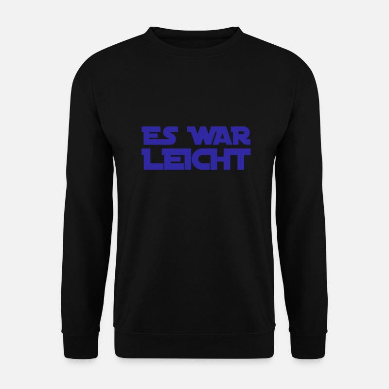 wie einfach - Unisex Pullover - Schwarz