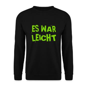 schwer sieht anders aus - Unisex Pullover - Schwarz - Vorne - Alina (178cm) & Michal (187cm)