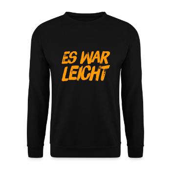 das ging ziemlich leicht - Unisex Pullover - Schwarz - Vorne - Alina (178cm) & Michal (187cm)