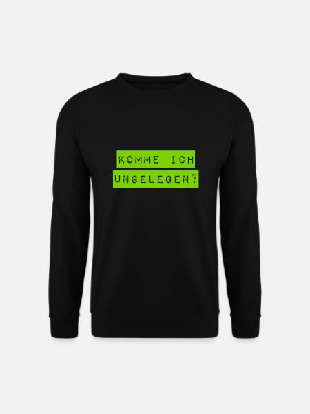 komme ich ungelegen? - Unisex Pullover - Schwarz