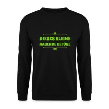 komisches Gefühl - Unisex Pullover - Schwarz - Vorne - Alina (178cm) & Michal (187cm)
