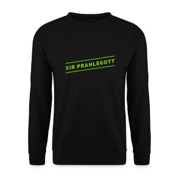 Sir Prahlegott - Unisex Pullover - Schwarz - Vorne - Alina (178cm) & Michal (187cm)