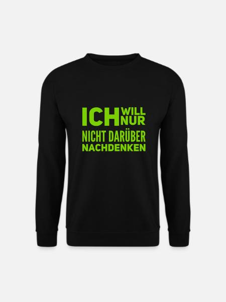 ich will es ignorieren - Unisex Pullover - Schwarz