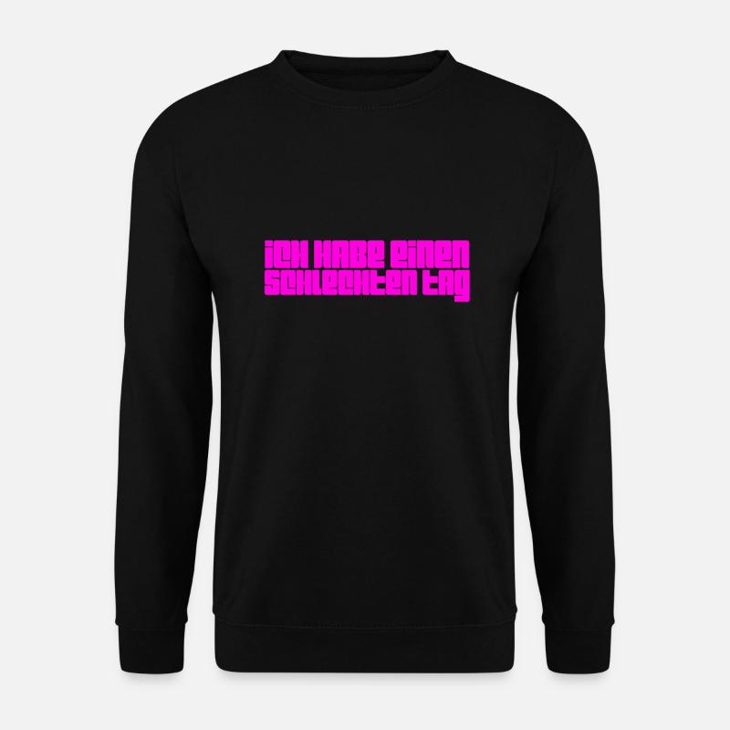 in mieser Stimmung - Unisex Pullover - Schwarz