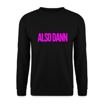lasst uns beginnen - Unisex Pullover - Schwarz - Vorne - Alina (178cm) & Michal (187cm)