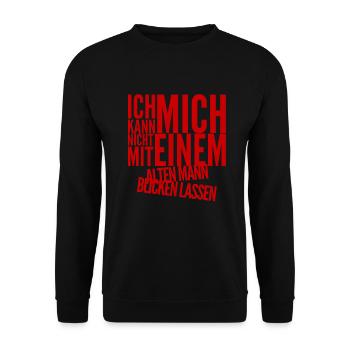 das geht garnicht - Unisex Pullover - Schwarz - Vorne - Alina (178cm) & Michal (187cm)