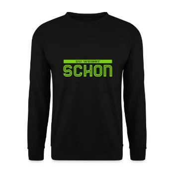 Einigkeit - Unisex Pullover - Schwarz - Vorne - Alina (178cm) & Michal (187cm)